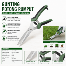 Gunting Potong Rumput Taman Premium Stainless Steel Gunting Potong Rumput Taman Premium Stainless Steel